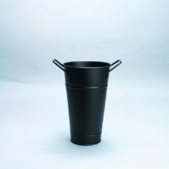 ブリキ花桶３号　黒【お花屋さん】【店舗什器】【ディスプレイ】【卸価格販売】